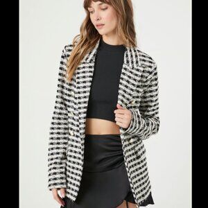 Houndstooth Double Breasted Blazer